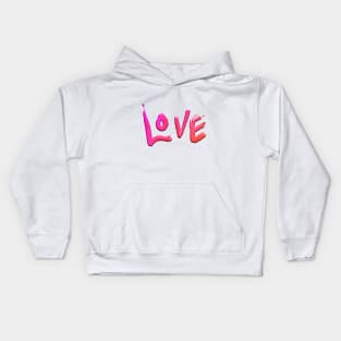 Pink Love 3D Kids Hoodie